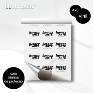 Adesivo Blackout laminado Vinil Personalizado 4x0  Refile 