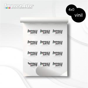 Adesivo transparente Vinil Personalizado 4x0  Refile 