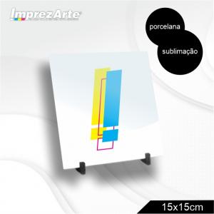 Azulejo 15x15cm Personalizado Porcelana   Sublimação  