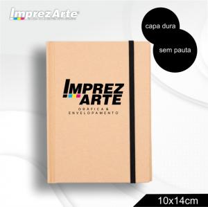 Bloco de Anotações Ecológico  10x14cm    capa dura kraft Frente e verso liso com fita elástica para fechar.aproximadamente 80 folhas amareladas sem pauta.