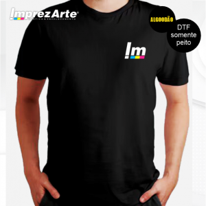 Camisa Babylook peito Algoodão estampa medida até 9,5cm (somente peito)  personalizado com DTF  