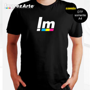 Camisa Básica A4 Algoodão A4  personalizado com DTF  