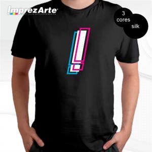 Camisa com estampa em Silk três cores  P ao GG  peito e costa  