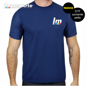 Camisa  Poliéster peito 100% Poliéster estampa medida até 9,5cm (somente peito)  personalizado com DTF  