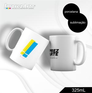 Caneca Personalizada Importada Porcelana 325ml  Sublimação  