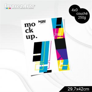 Impressão Couchê 250g A3 4x0 Só Frente   