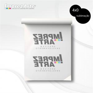 Impressão Papel Sublimático por metro Papel Off Set 56g 155 4x0   
