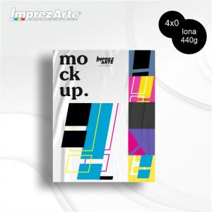 Lona sem acabamento Lona 440g  4x0  Refile 