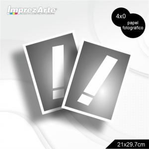 Papel Fotográfico A4 Impressão Laser borda branca A4 4x0   