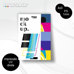 Placa Ps - Uv na placa 1mm  1mm 4 Cores Fosco  impressão UV na placa